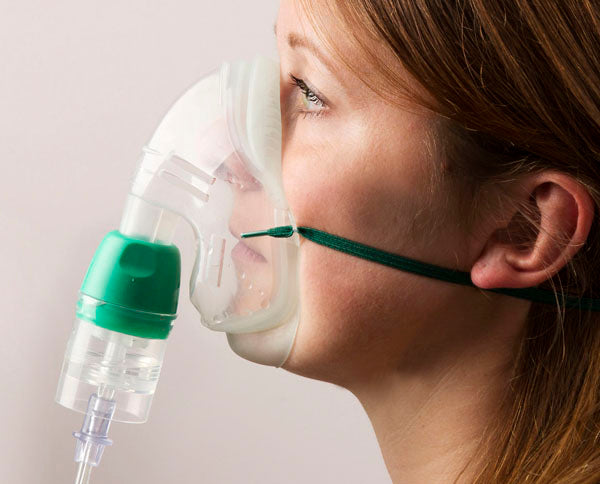 Sauerstoffmaske mit Vernebler und 1,8 m Sicherheitsschlauch | Oxyparat