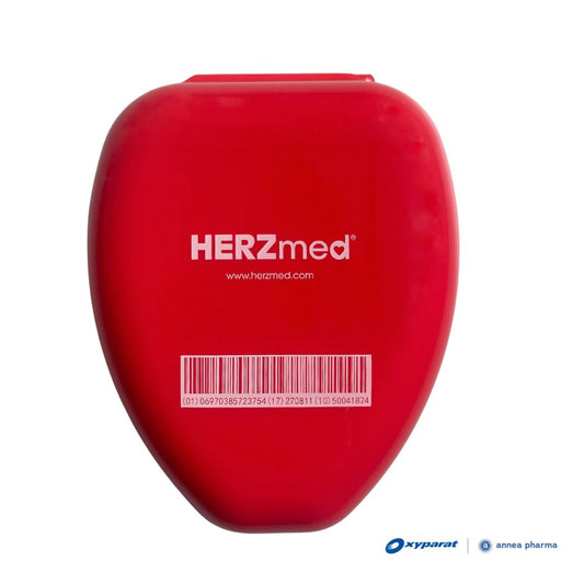 Taschen-Beatmungsmaske von Herzmed (Notfallmaske) | Oxyparat