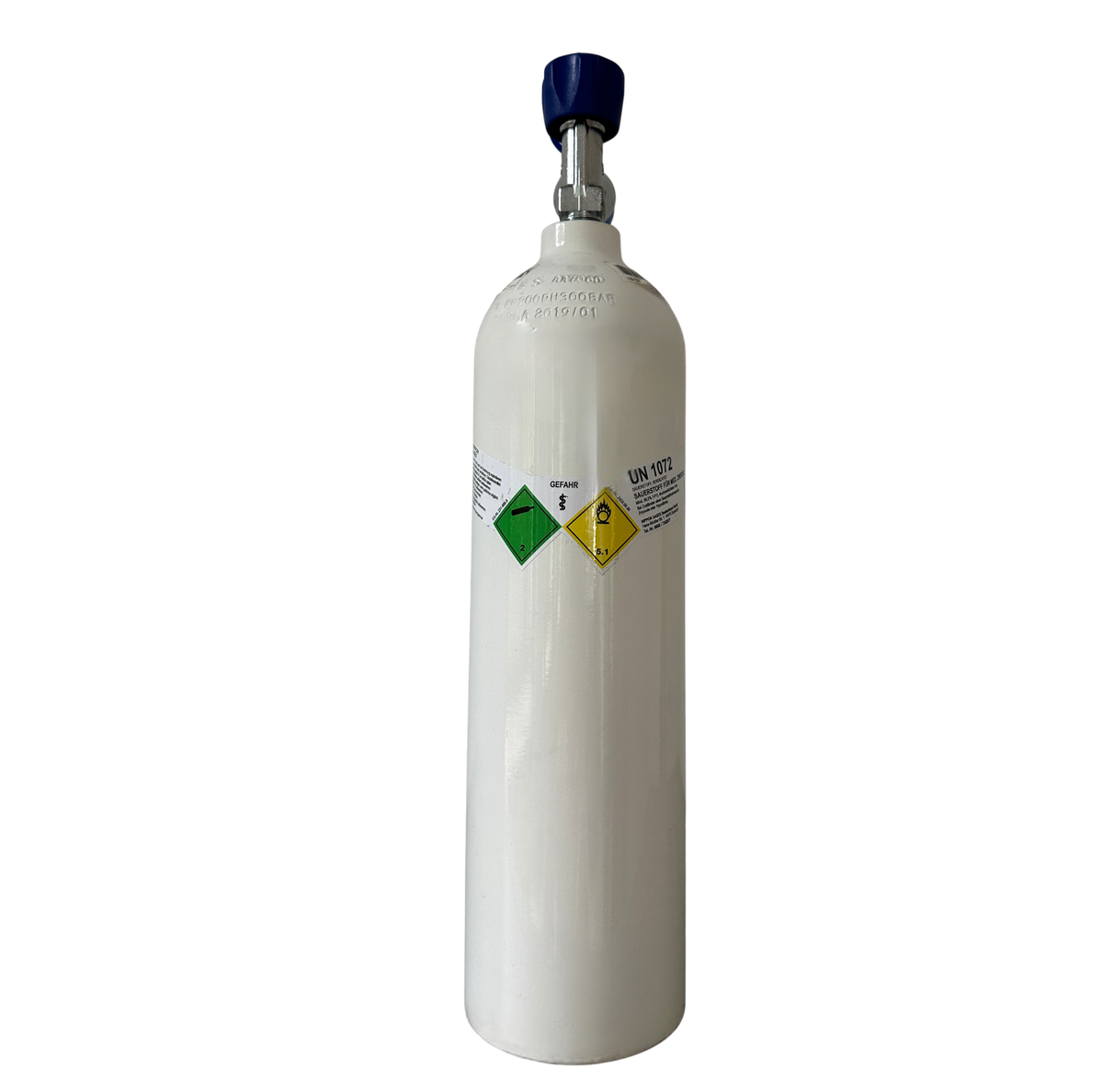 Medizinischer Sauerstoff - Aluflasche 2 Liter | Oxyparat