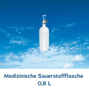 Medizinische Sauerstoffflasche 0,8 Liter